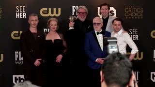 Winners cheer backstage at Critics Choice Awards