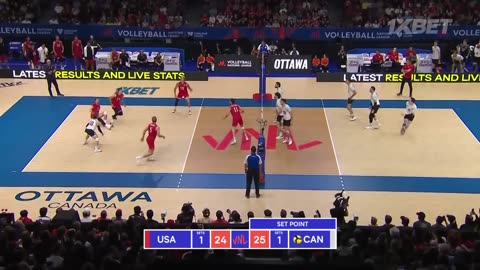 🇨🇦 CAN vs. 🇺🇸 USA - Highlights /Week 2/ Men's VNL 2024/Volleyball!