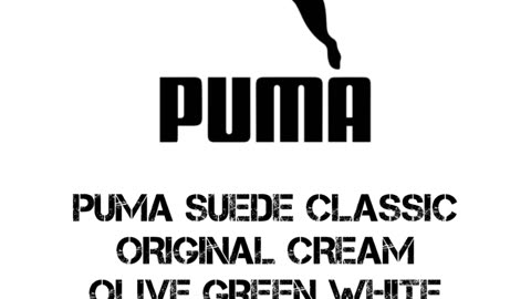 PUMA SUEDE CLASSIC ORIGINAL CREAM OLIVE GREEN WHITE