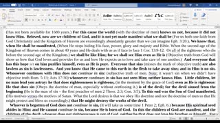 1 John 3 All the subjective truth bibles of men James 3:15 have failed us! Now it is time to restore the Bible Christ reigns over His Kingdom with!