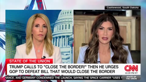 CNN Host Goes Silent After Kristi Noem Questions Biden's Actions On Border Crisis