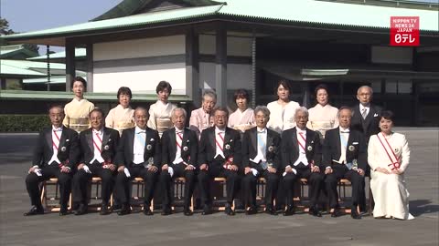 Emperor Naruhito honors people who have contributed to society