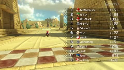 Mario Kart 8: Dry dry desert highlight reel
