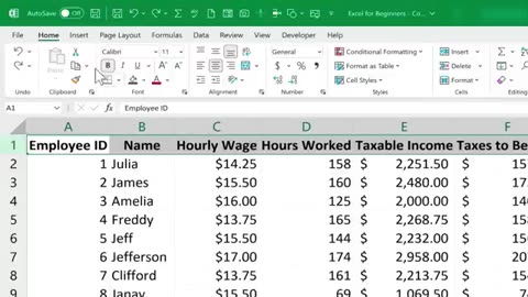 Excel Tutorial