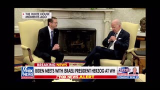 BREAKING: Joe Biden mumbling while meeting Israel President Herzog