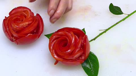 tomato rose||Design Flower Tomato !