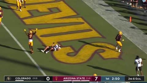Shedeur Sanders Attempts to QB with the WORST OLINE in CFB then RUNS OVER ASU |Colorado vs ASU 2023