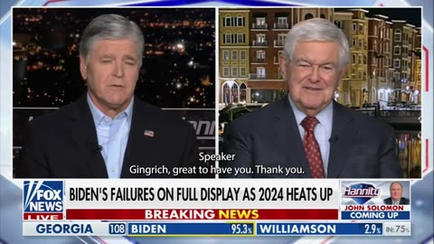 Newt talks to Sean Hannity about Biden's policies and Bidenomics | 3.12.24