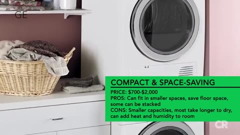 Compact 1.5 cu.ft Front Load Electric Dryer for Apartments |RVs| |Dorms - Euhomy 110V|.