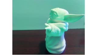 Baby Yoda 3D print Time laps