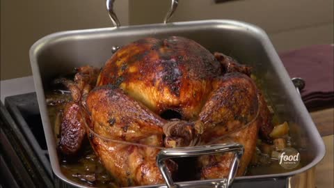 Anne Burrell's Brined Herb-Crusted Turkey Secrets of a Restaurant Chef Food Network