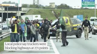 Brazil_ Bolsonaro supporters block roads in protest against election defeat