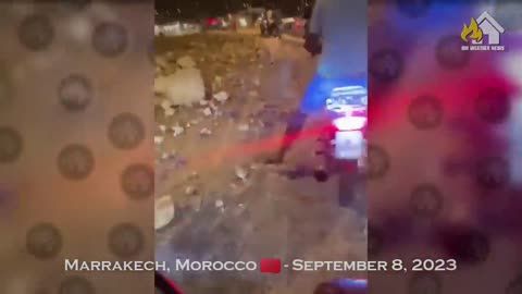 Footage of destruction in Morocco! M 6.8 Earthquake destroys houses in Marrakech