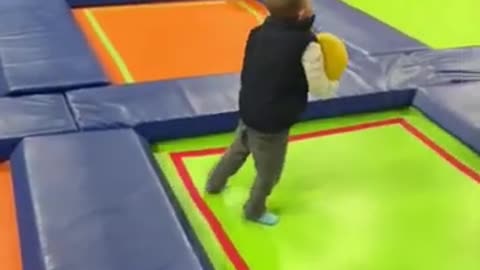 3168 Kiddos Jumping At Each Other At The Trampoline Park #Kids #Cutebaby #Shorts