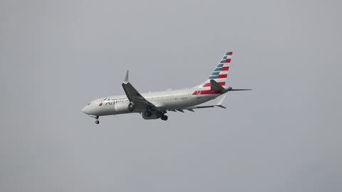 American Boeing 737 MAX 8 arriving at St Louis Lambert Intl from - STL