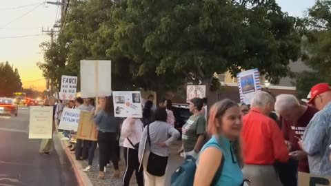 Vaccine Safety Research Foundation Protest of Dr. Fauci Speech in San Mateo