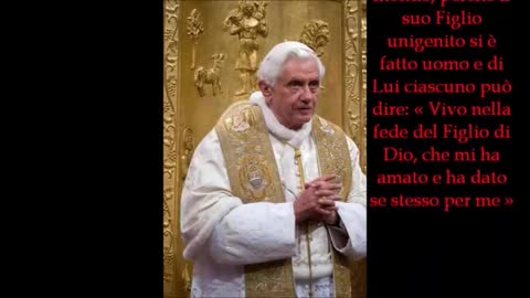 “TRIBUTO A PAPA BENEDETTO XVI IN OCCASIONE DEL SANTO NATALE!!”😇💖👍