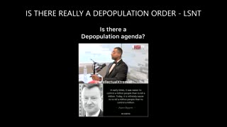 Is There REALLY A Depopulation Order Running On The World?