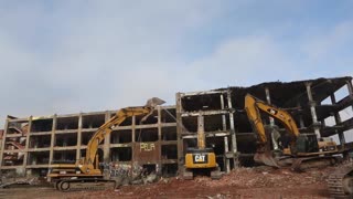 Caterpillar Construction Site Excavator Scene