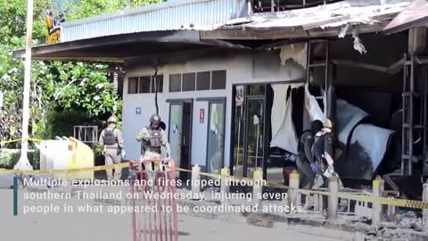 Multiple Bomb And Arson Attacks Rock Southern Thailand NBC News 721万位订阅者 订阅