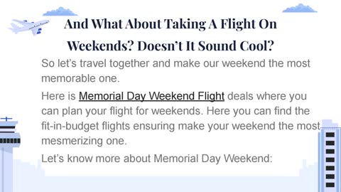 How to Book Memorial Day Weekend Flights
