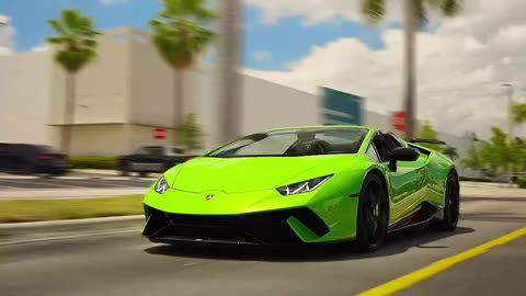 lamborghini huracan roadster cinématique +4K