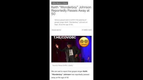 Gospel Singer Keith “Wonderboy” Johnson Passes Away At 50 💉👀