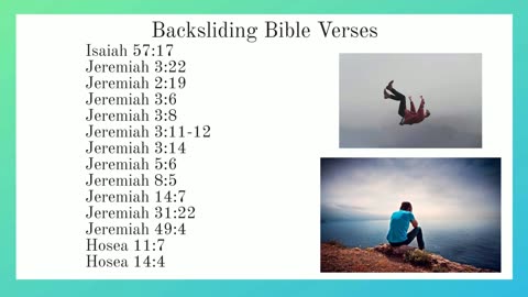 Backsliding Bible Verses 📖