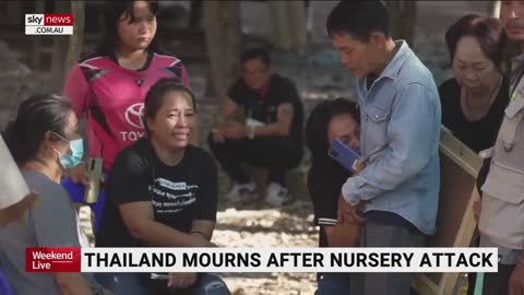 Devastated families mourn victims of pre-school attack in Thailand