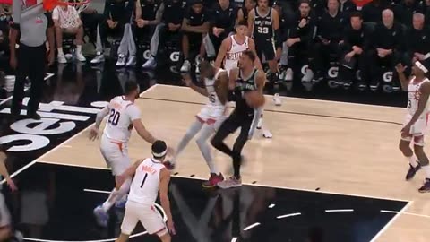 Wembanyama Eurostep for Stylish Floater! (Suns vs. Spurs)