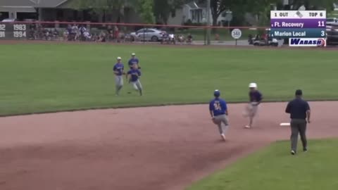 Center Fielder Chases Batter Around the Bases?