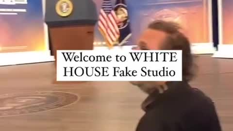 Joe Biden At The Fake White House