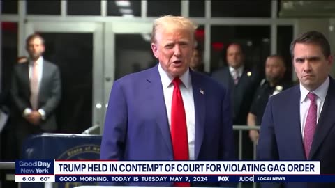 Trump held in contempt of court
