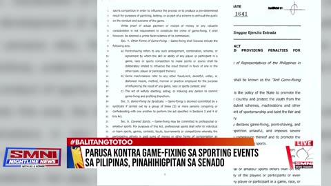 Parusa kontra game-fixing sa sporting events sa Pilipinas, pinahihigpitan sa senado