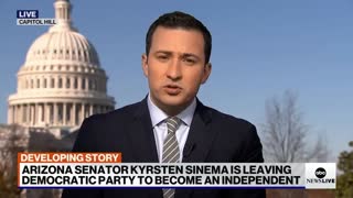 Arizona Sen. Kyrsten Sinema leaving Democratic party, registering as Independent
