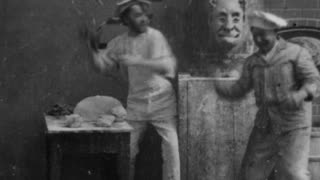 Fun In A Bakery Shop (1902 Original Black & White Film)