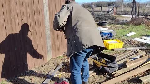 Putting Trim On A Chicken Coop