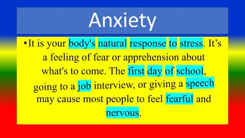 Difference between fear and Anxiety