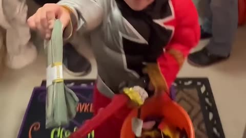 Mr beast giving iPhones instead of candy on Halloween