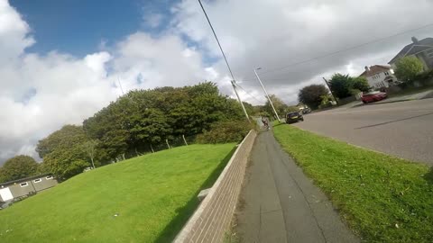 Jamies GoPro cycle ride Plymouth Ocean City England 2019