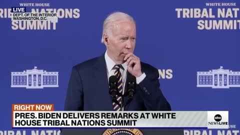 Biden delivers remarks at Tribal Nation Summit