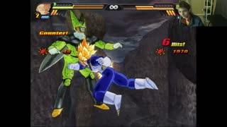 Super Perfect Cell VS Super Vegeta In A Dragon Ball Z Budokai Tenkaichi 3 Battle