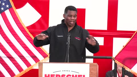 Herschel Walker speaks at campaign rally in Loganville, GA
