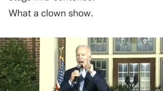 President Biden stumbling around on stage