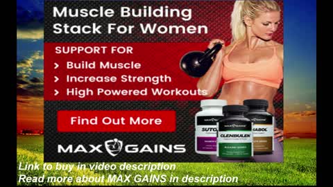 Become a wonder woman with MAX GAINS, for muscle, strengh and high powered workouts!