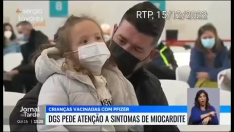 C19 vaxxinas e a miocardite em crianças é notícia em Portugal. Crimes contra a humanidade!