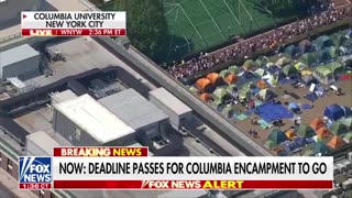 Protesters are defying Columbia University's order to leave encampment
