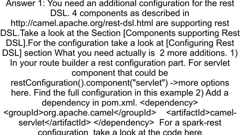 Getting error while creating rest service using apache camel