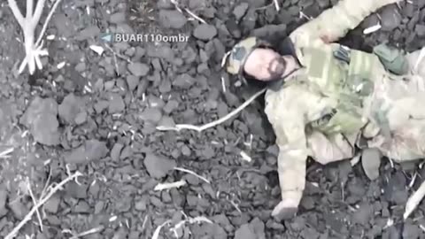 Lucky Russian soldier comes cms away from death