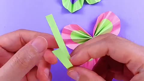 Creative idea, origami make butterfly